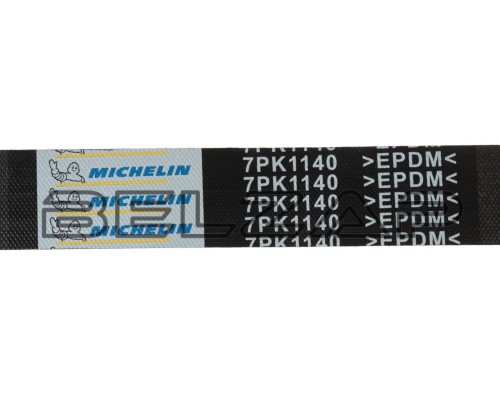 Ремень приводной поликлиновой 7PK1140 NISSAN Micra,Note,Tiida,Navara (05-), 7PK1140, MICHELIN, арт. 7PK1140